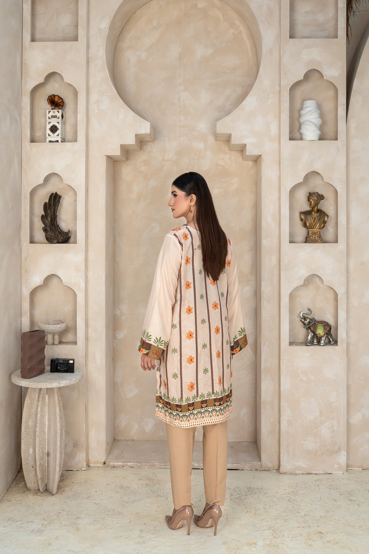 THE MUSE SHIRT PRINTED ARABIC SILK (RTW1P-C1A3)