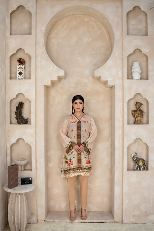 THE MUSE SHIRT PRINTED ARABIC SILK (RTW1P-C1A3)