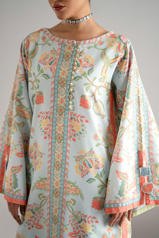 THE POWDER BLUE KAFTAN 2 PCS SET