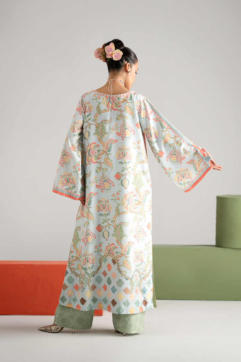 THE POWDER BLUE KAFTAN 2 PCS SET