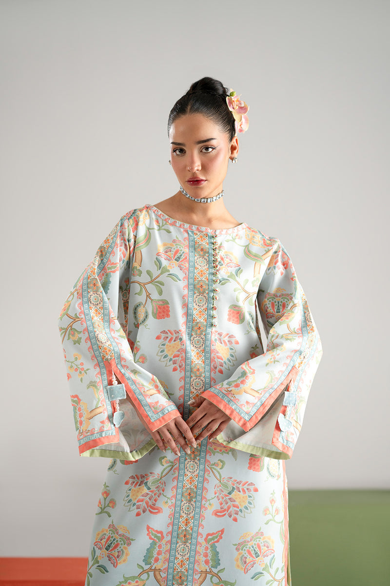 THE POWDER BLUE KAFTAN 2 PCS SET